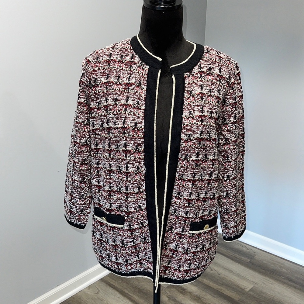 Jones Studio Separates size medium 3/4 sleeve cardigan sweater NEW